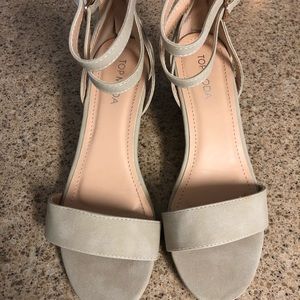 Top media wedged heels size 7